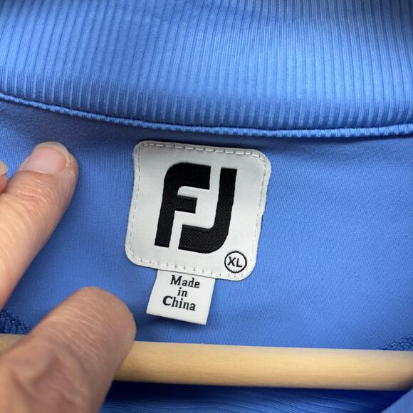 FootJoy 1/4 Zip Golf Pullover - Blue - Men's XL - Picture 2 of 7